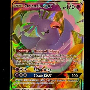 Ultra Rare ORICORIO GX 95/236 HOLO Cosmic Eclipse Pokemon